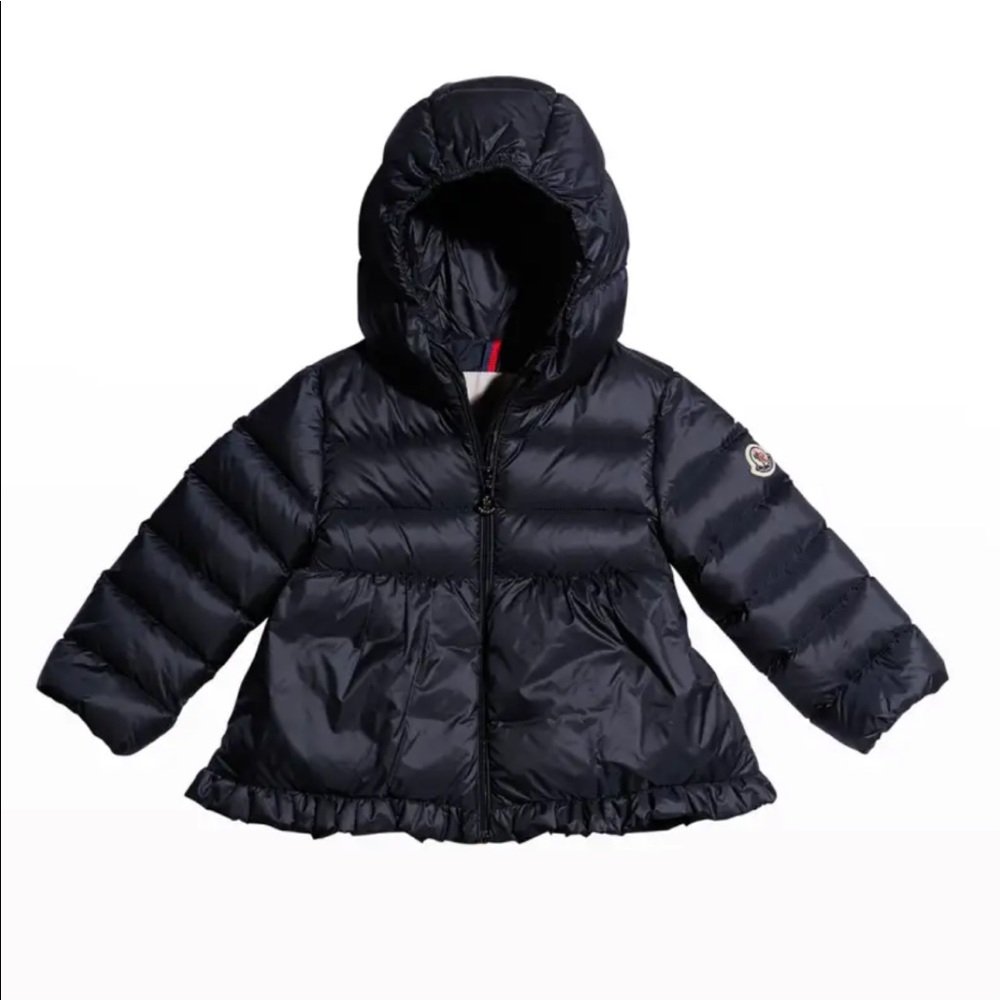 Moncler Toddler Girls Quilted Ruffle Jacket